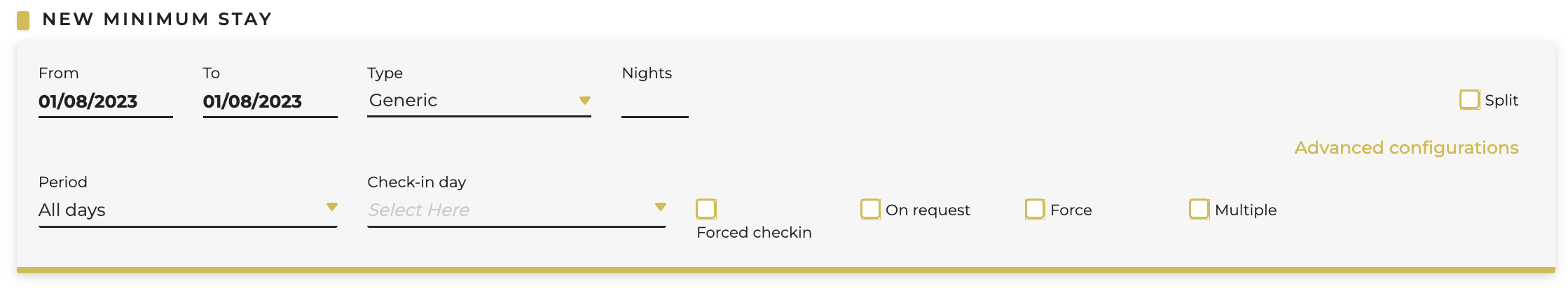 new minimum stay